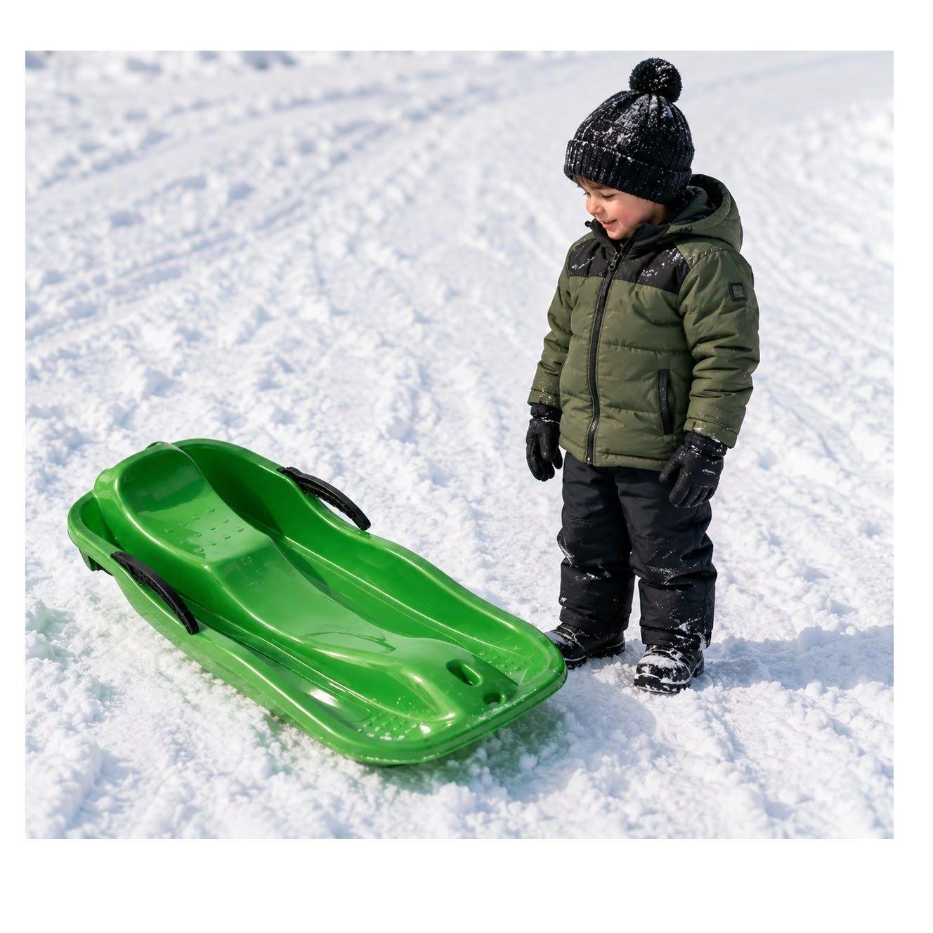 Trineo Con Frenos Para La Nieve Para Adultos y Niños-3