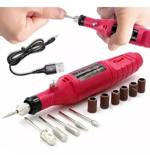 Kit Torno Para Manicure Y Pedicure De Uñas 3000 Rpm-3