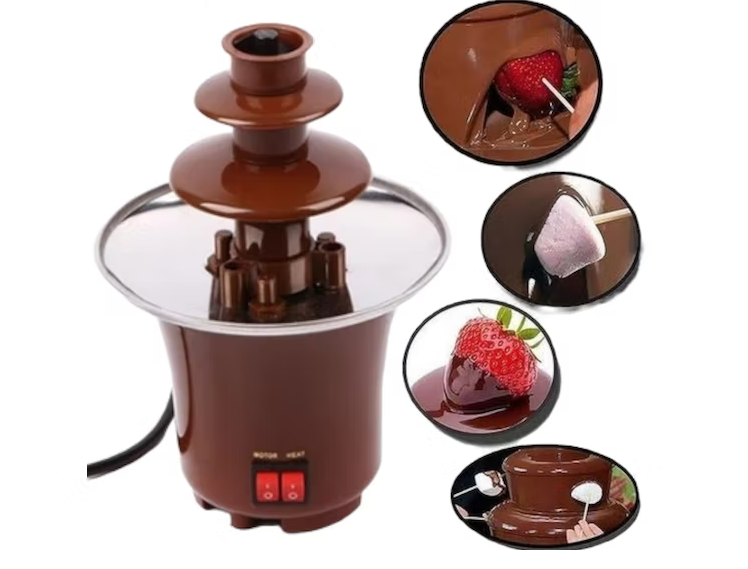 Fuente De Chocolate Eléctrica Cascada Chocolatera De 3 Niveles-2