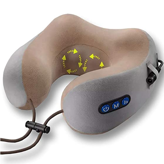 Almohada De Masaje Portátil Recargable En Forma De U Almohada De Viaje-1