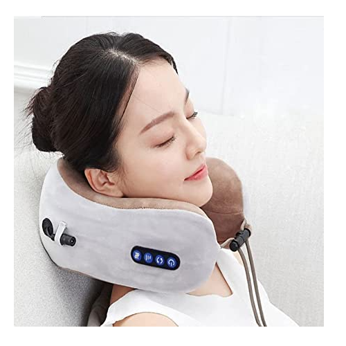 Almohada De Masaje Portátil Recargable En Forma De U Almohada De Viaje-2