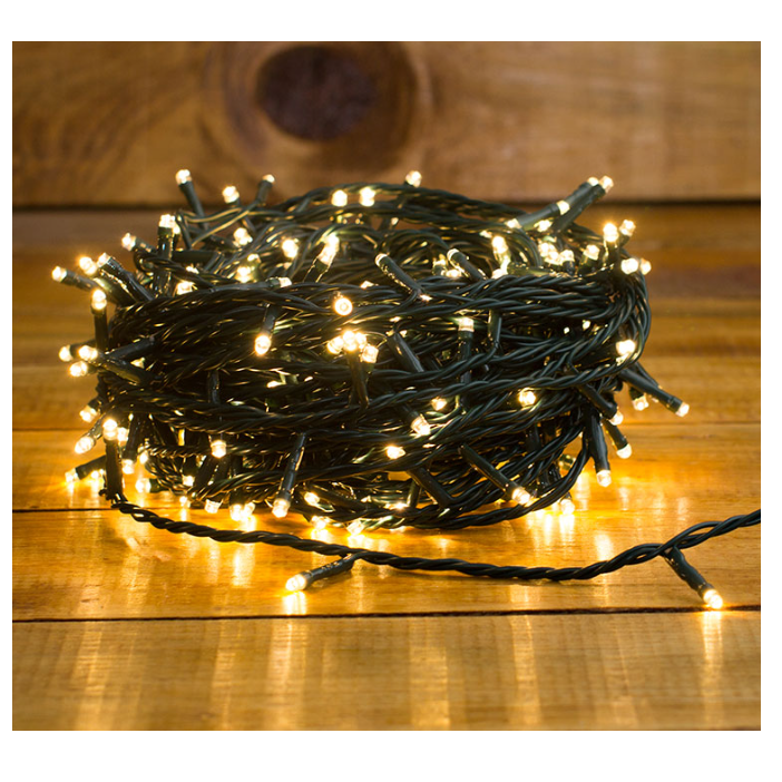 Luces Guirnalda 300 Luces Amarillas Navideñas Decoración-1