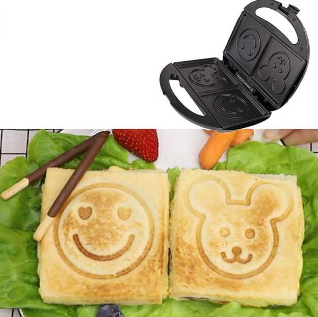 Sandwichera Con Figuras Caritas Infantiles Para Niños-6