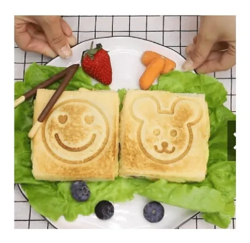 Sandwichera Con Figuras Caritas Infantiles Para Niños-4
