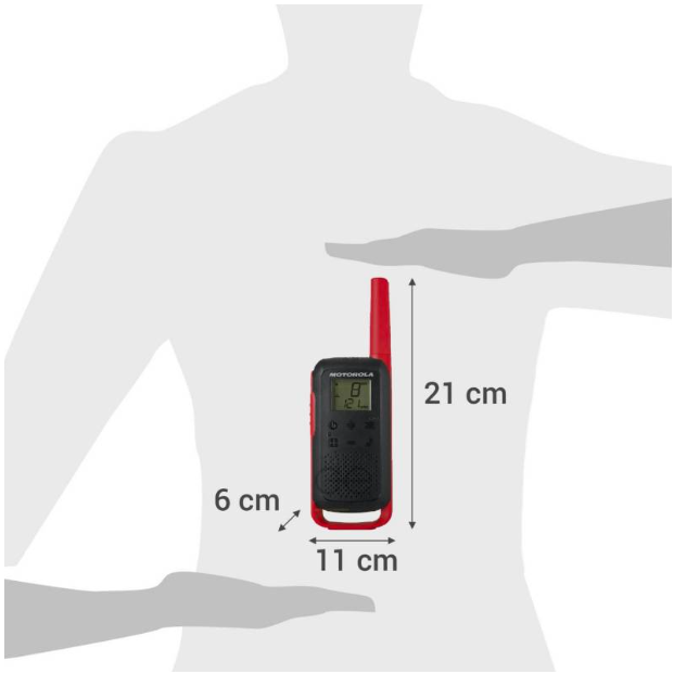Intercomunicador Motorola Transceptor Walkie Talkie T210cl Talkabout-2