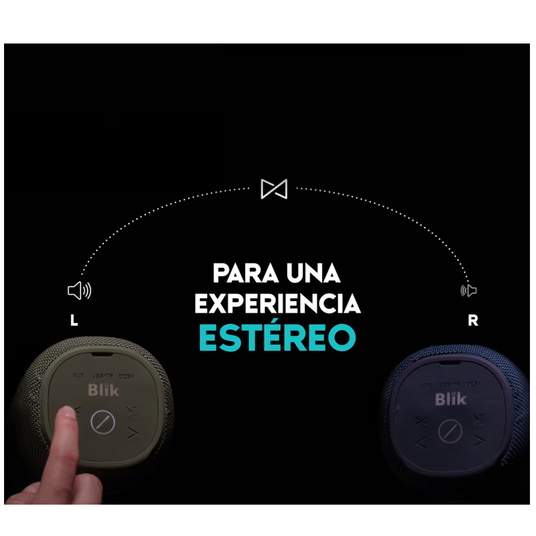 Parlante Blik Hype 2 Negro TWS-5