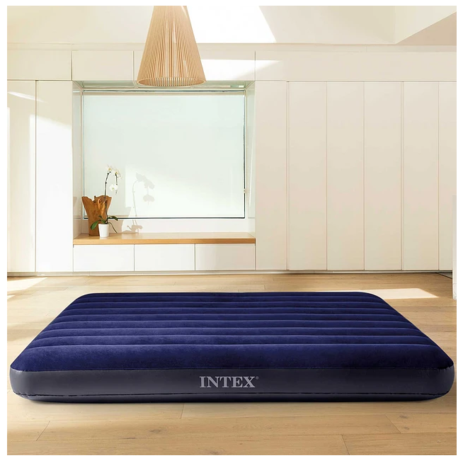 Colchón Inflable INTEX Para Dos Personas Ligero Y Duradero-3