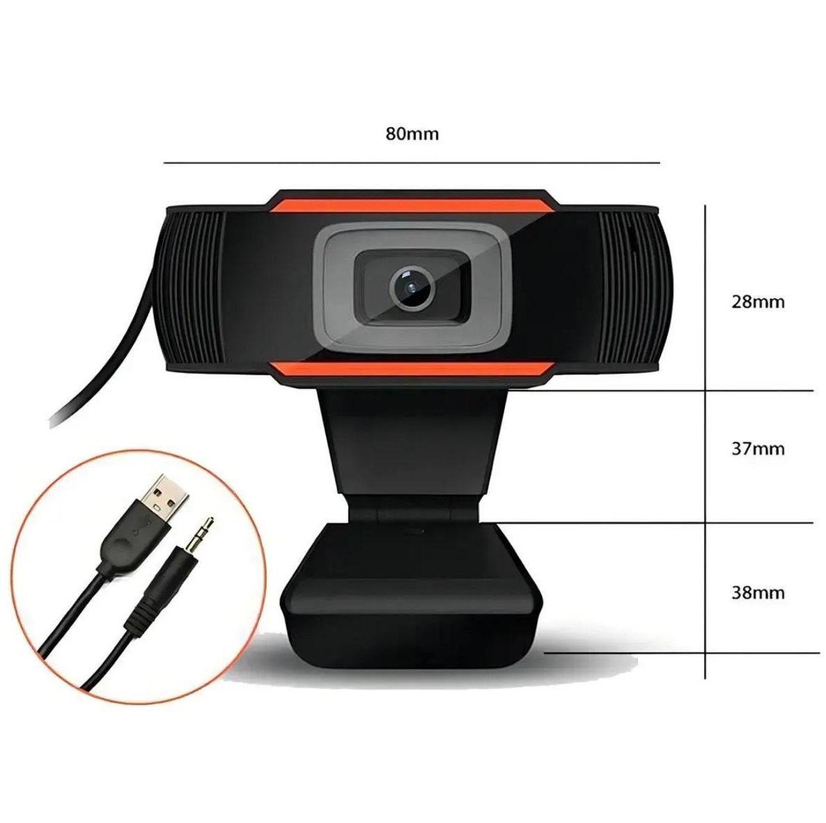 Cámara Web HD 720P USB con Microfono Integrado para PC y Laptop -2