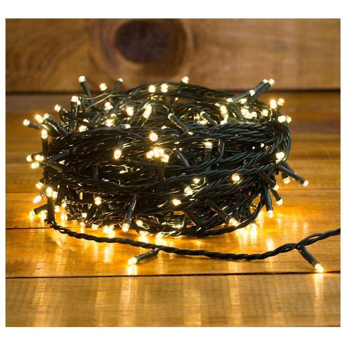 Luces Guirnalda 600 Luces Amarillas Navideñas Decoración-2