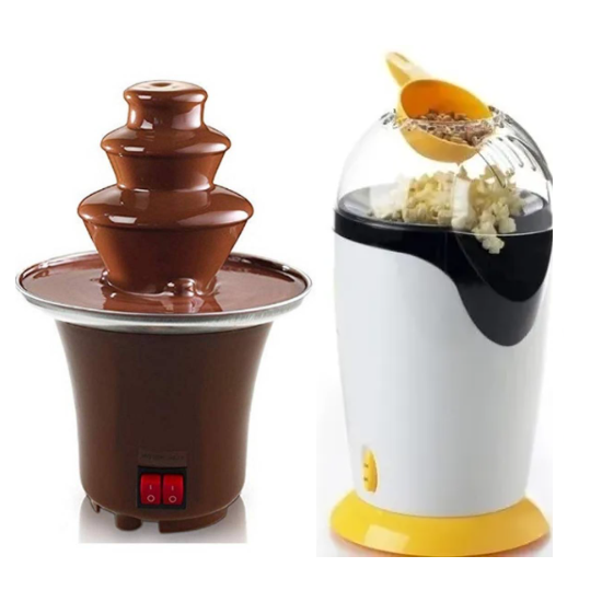 Set Fuente De Chocolate Más Maquina De Hacer Palomitas De Maíz-0