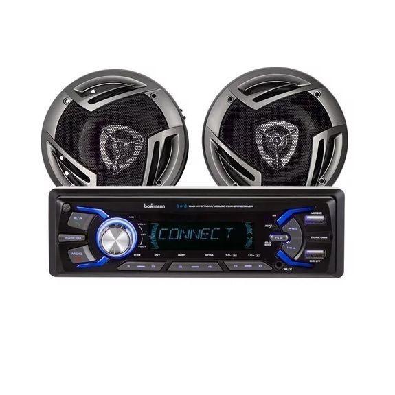 Radio De Auto Bowmann Bt/mp3/usb Parlantes 16cm Dx-3660bt-0