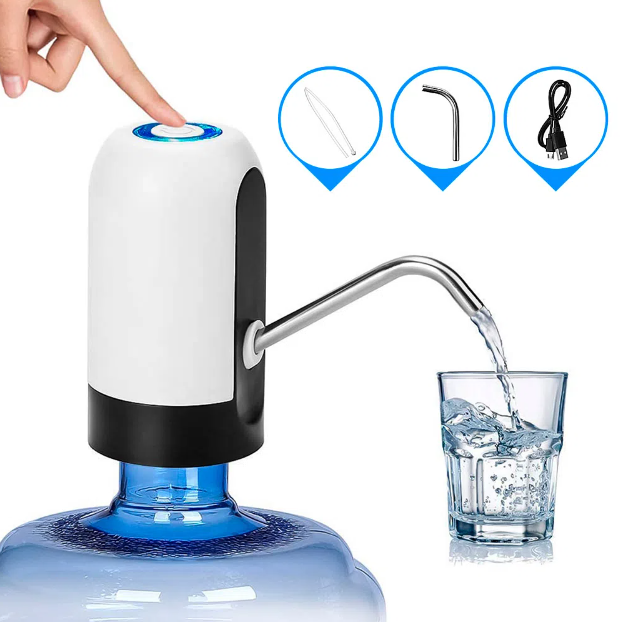 Dispensador De Agua Automático Recargable Con Usb-2