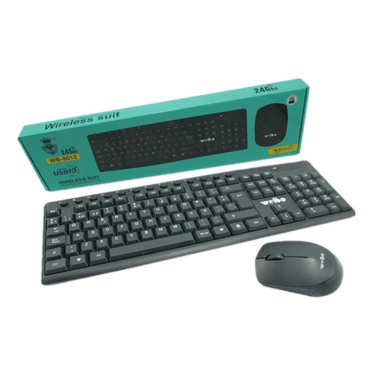 Set De Teclado Y Mouse Inalámbrico Negro 10m De Alcance-4