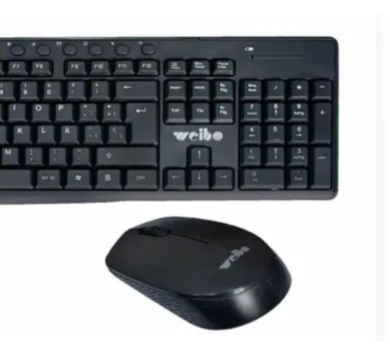 Set De Teclado Y Mouse Inalámbrico Negro 10m De Alcance-2