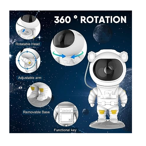 Astronauta Proyector De Noche Estrellada Galáctica-1