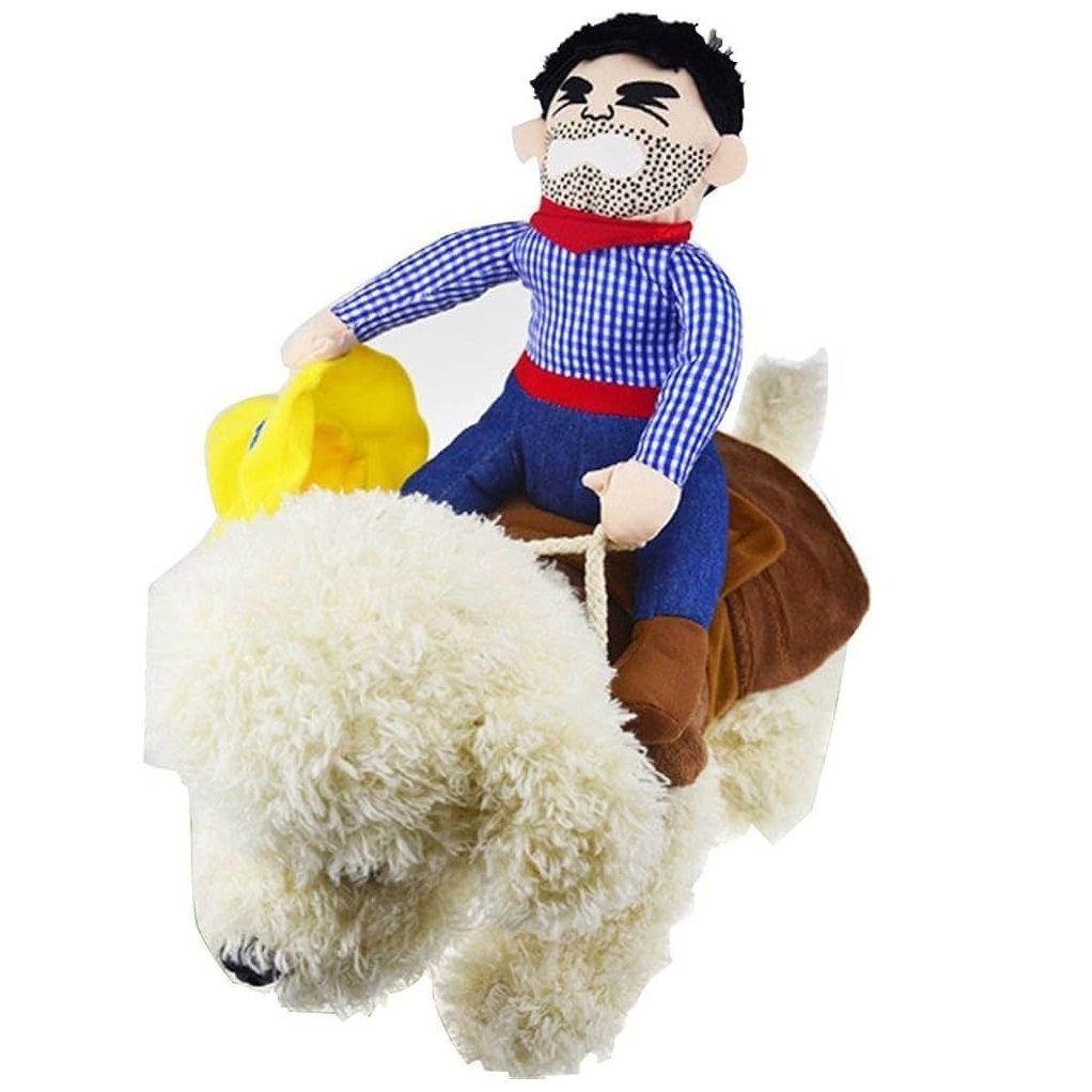 Disfraz De Vaquero Para Perros, Disfraz Con Muñeco y Sombrero Mascotas-5