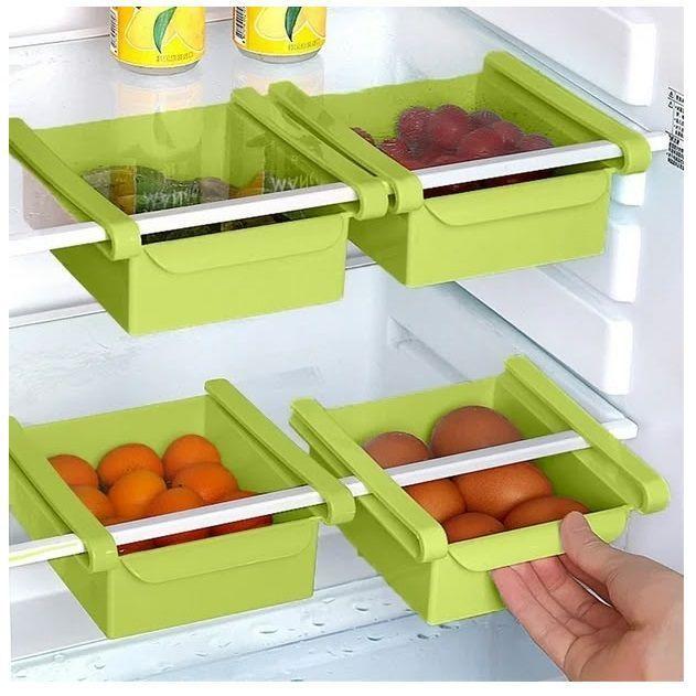 Pack de 2 Cajas De Almacenamiento Extraíble Para Refrigerador-2