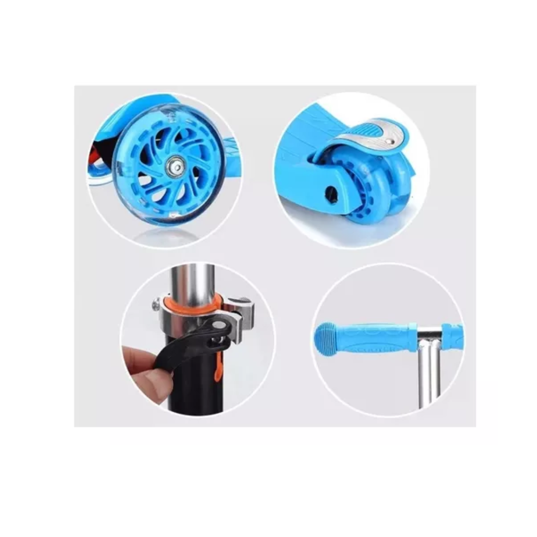 Scooter niño luz led colores-3