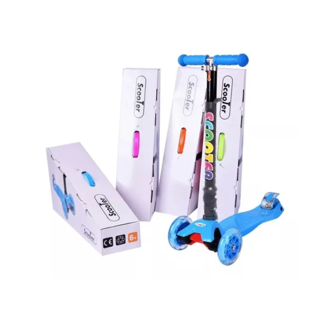 Scooter niño luz led colores-1