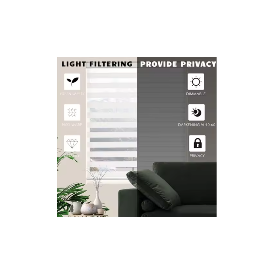 Cortina roller duo 160x200 blanca-3