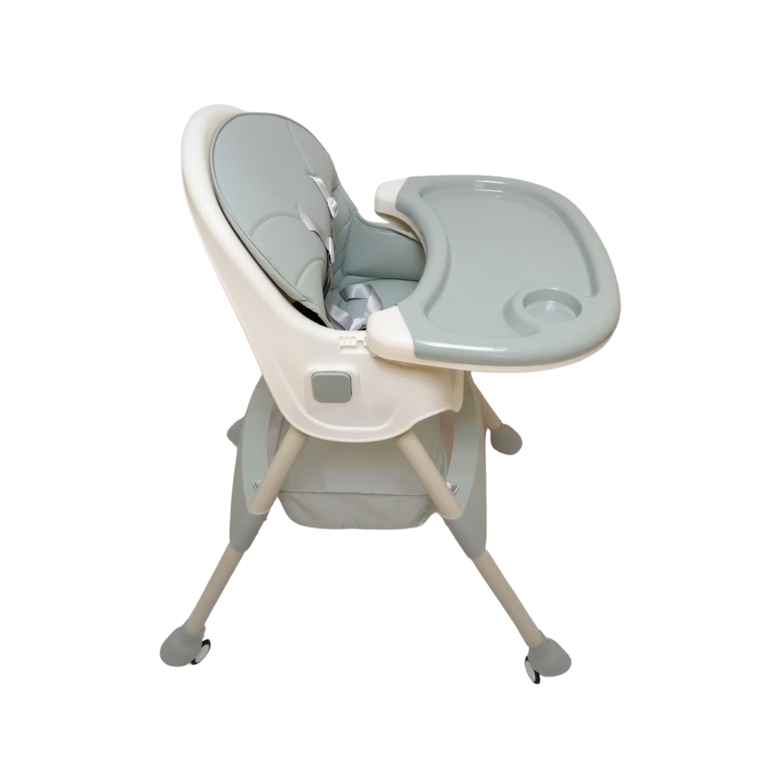 Silla para comer de bebé azul-3