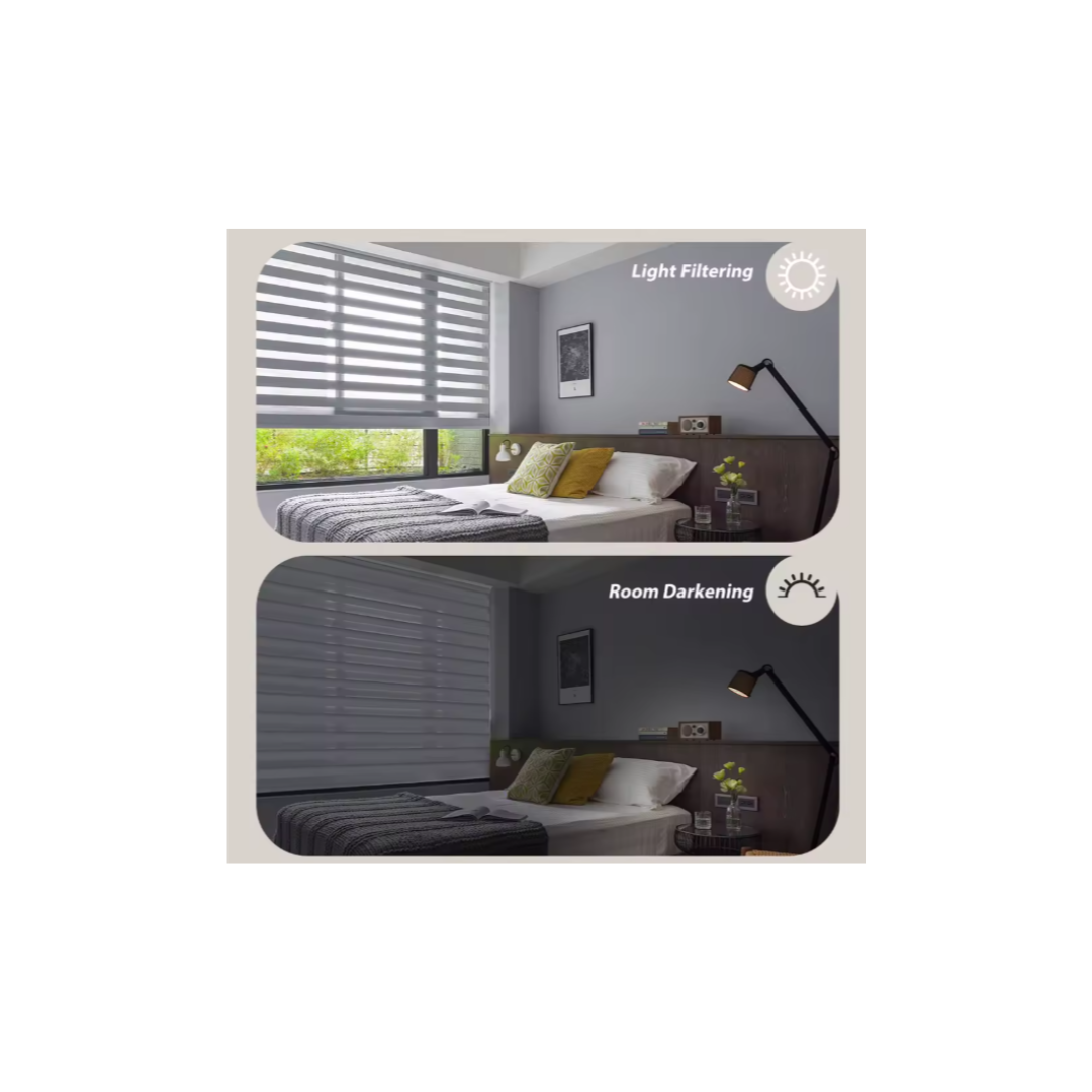 Cortina roller duo 150x200 gris jaspeado-2