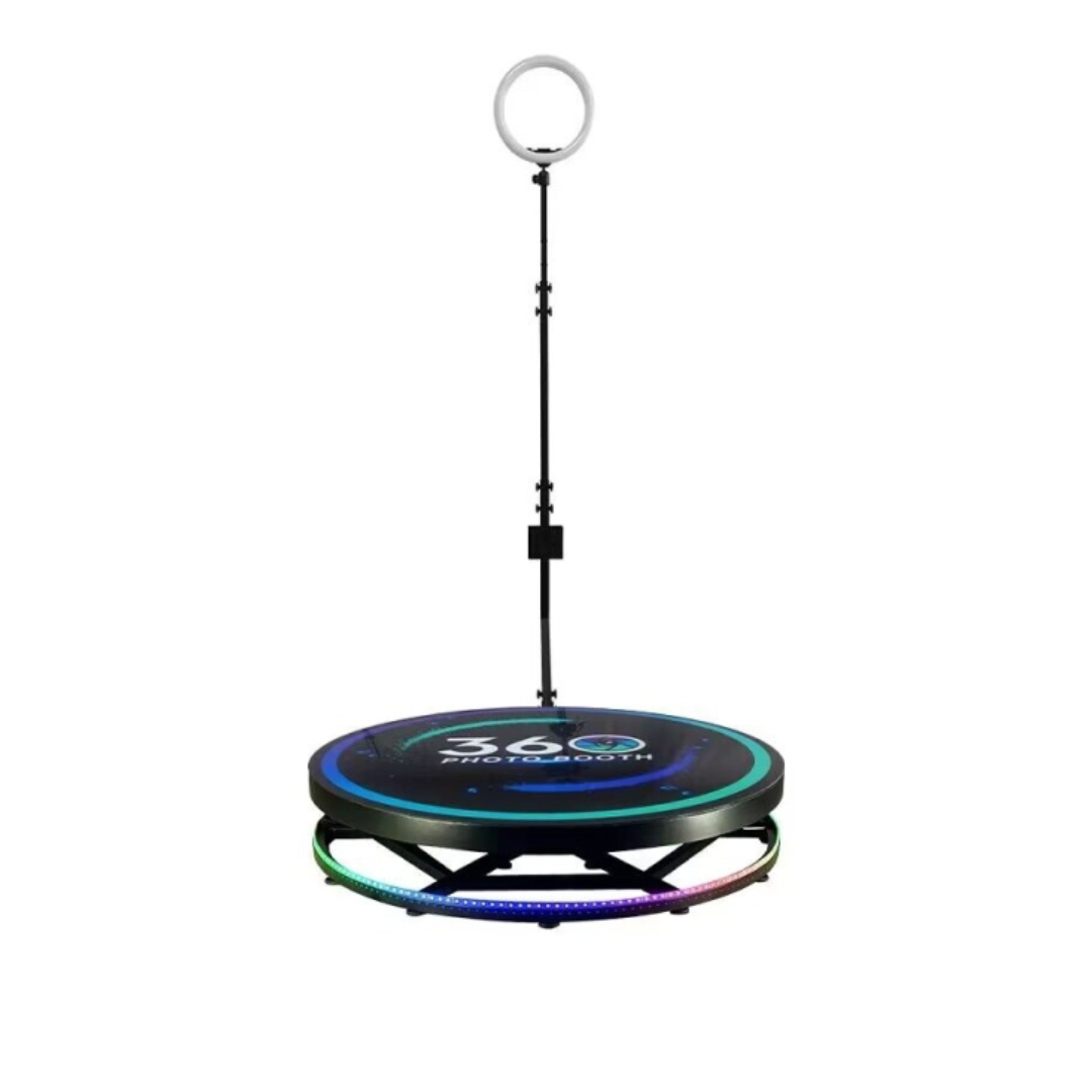 Plataforma giratoria 360 luz Photobooth 100 cm eventos metal-0