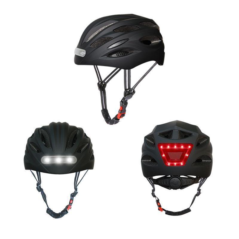 Casco bicicleta seguridad luz led-1