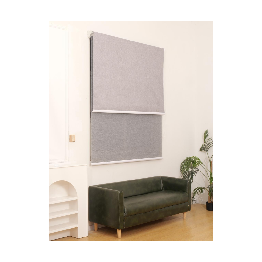 Cortina Roller Blackout gris 140x240 cm-2