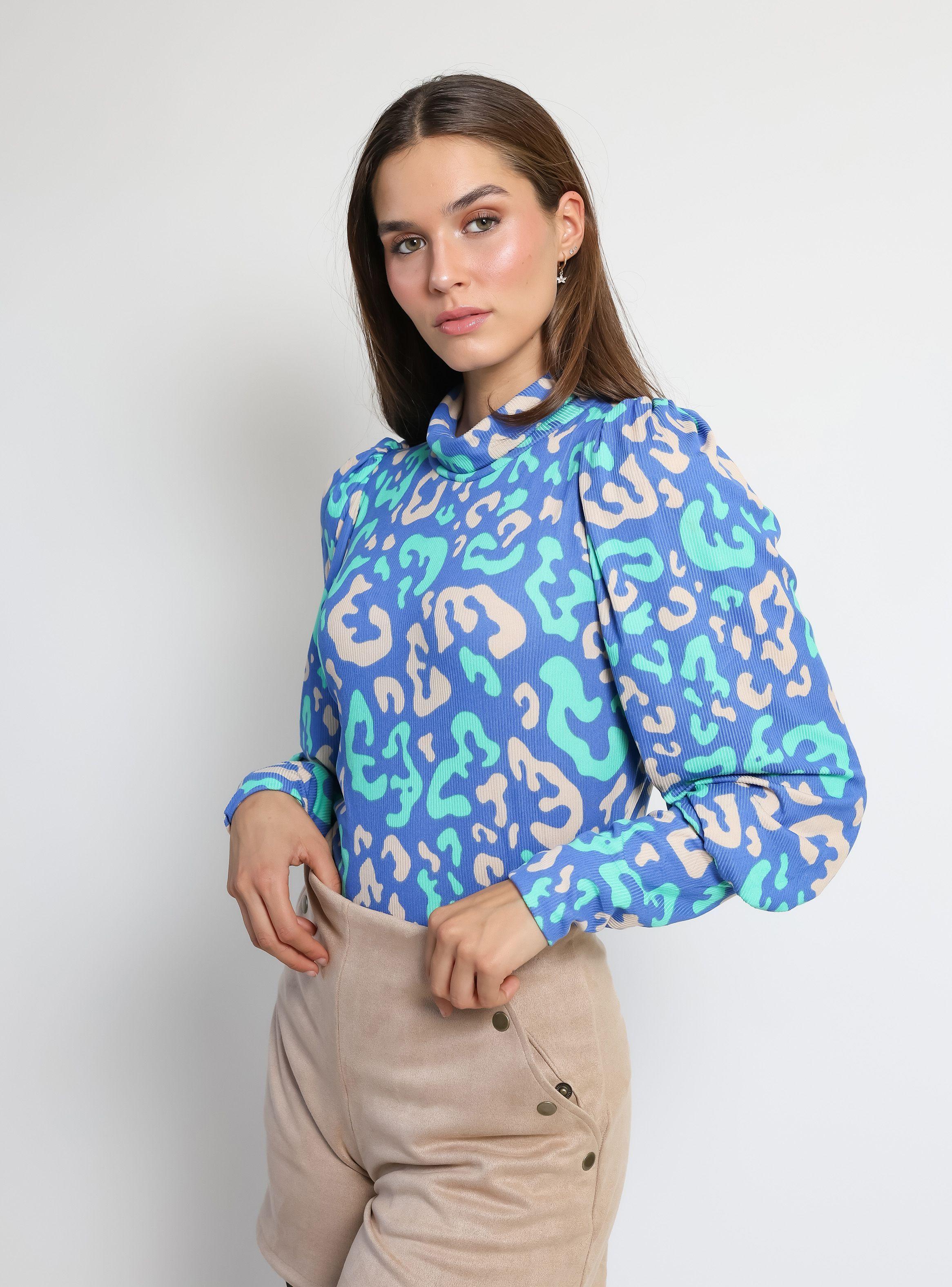 Polera Vane Celeste Manchas Natalia Seguel-2