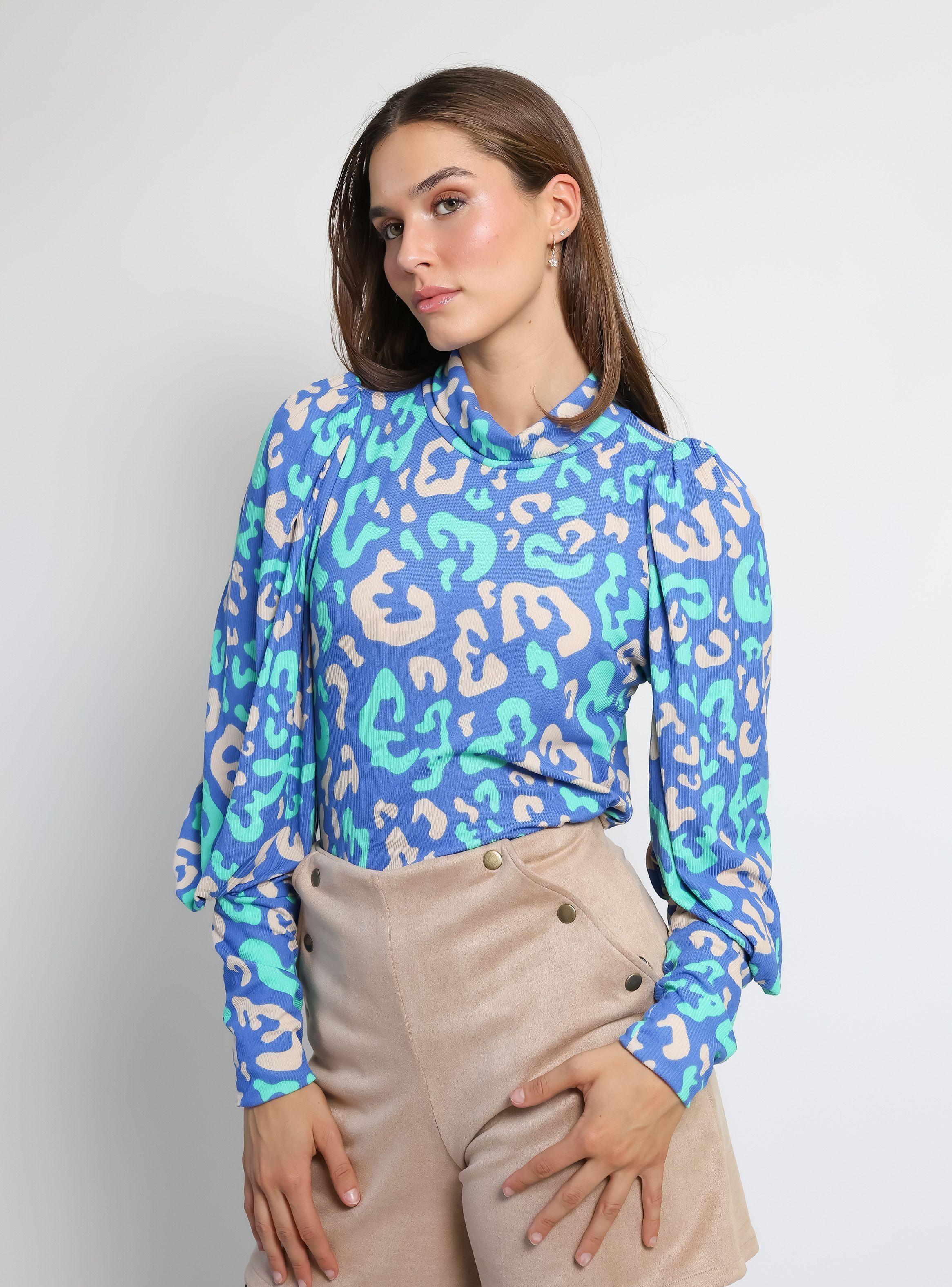 Polera Vane Celeste Manchas Natalia Seguel-4