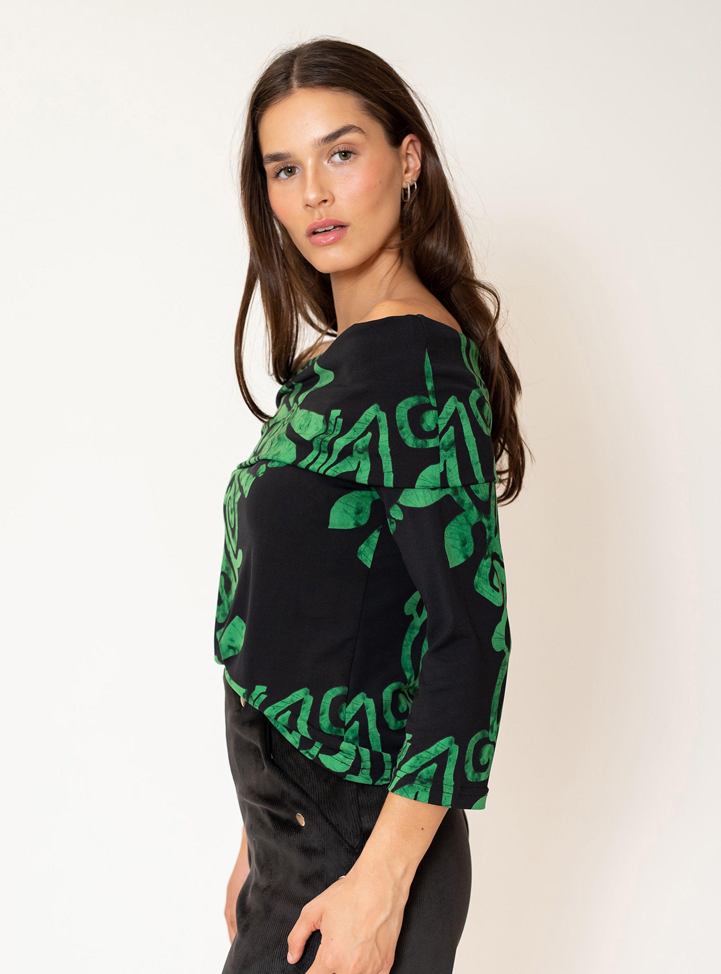 Polera Ester Verde Etnica Natalia Seguel-2