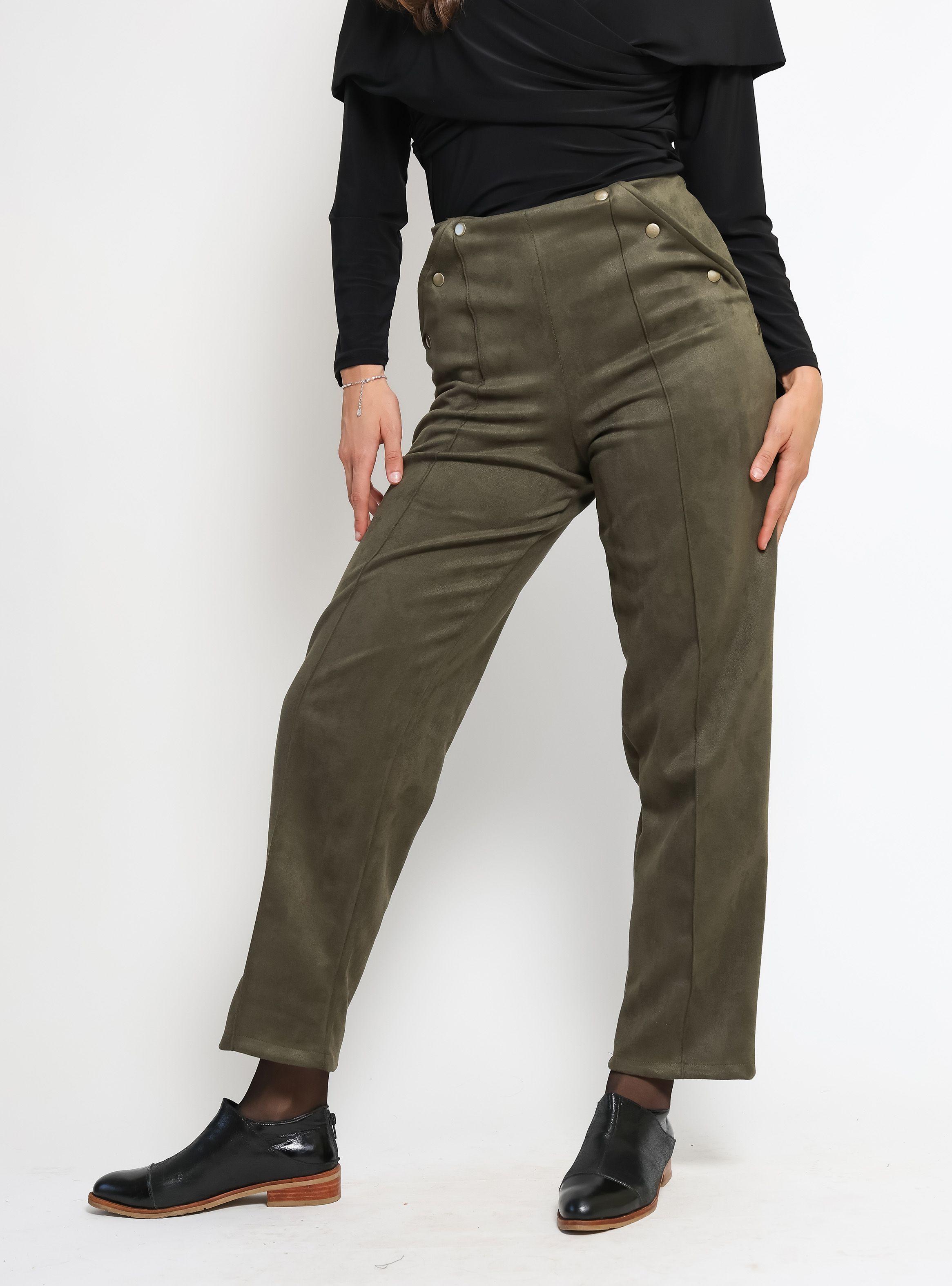 Pantalon Clare Verde Musgo Natalia Seguel-2