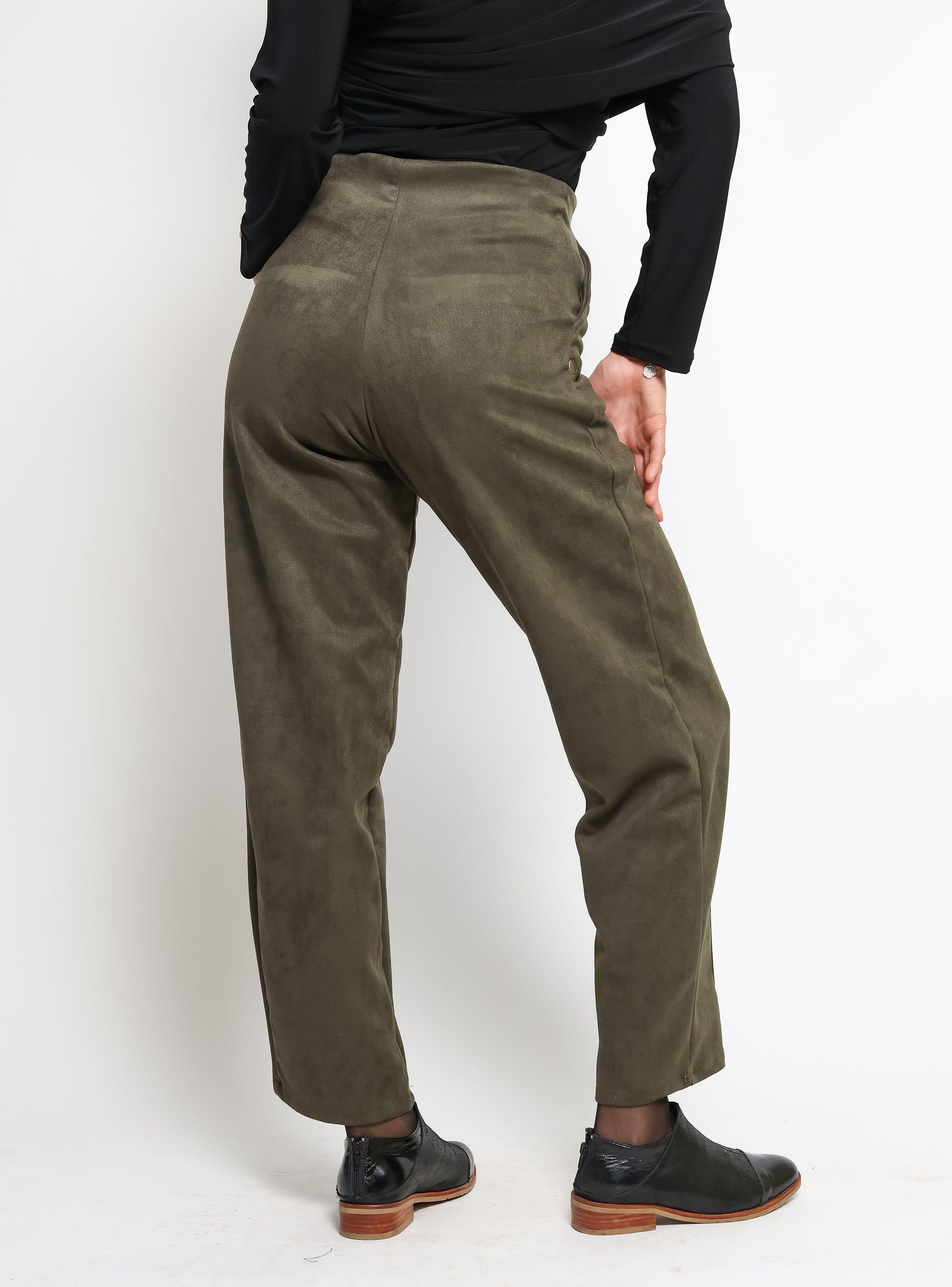 Pantalon Clare Verde Musgo Natalia Seguel-5