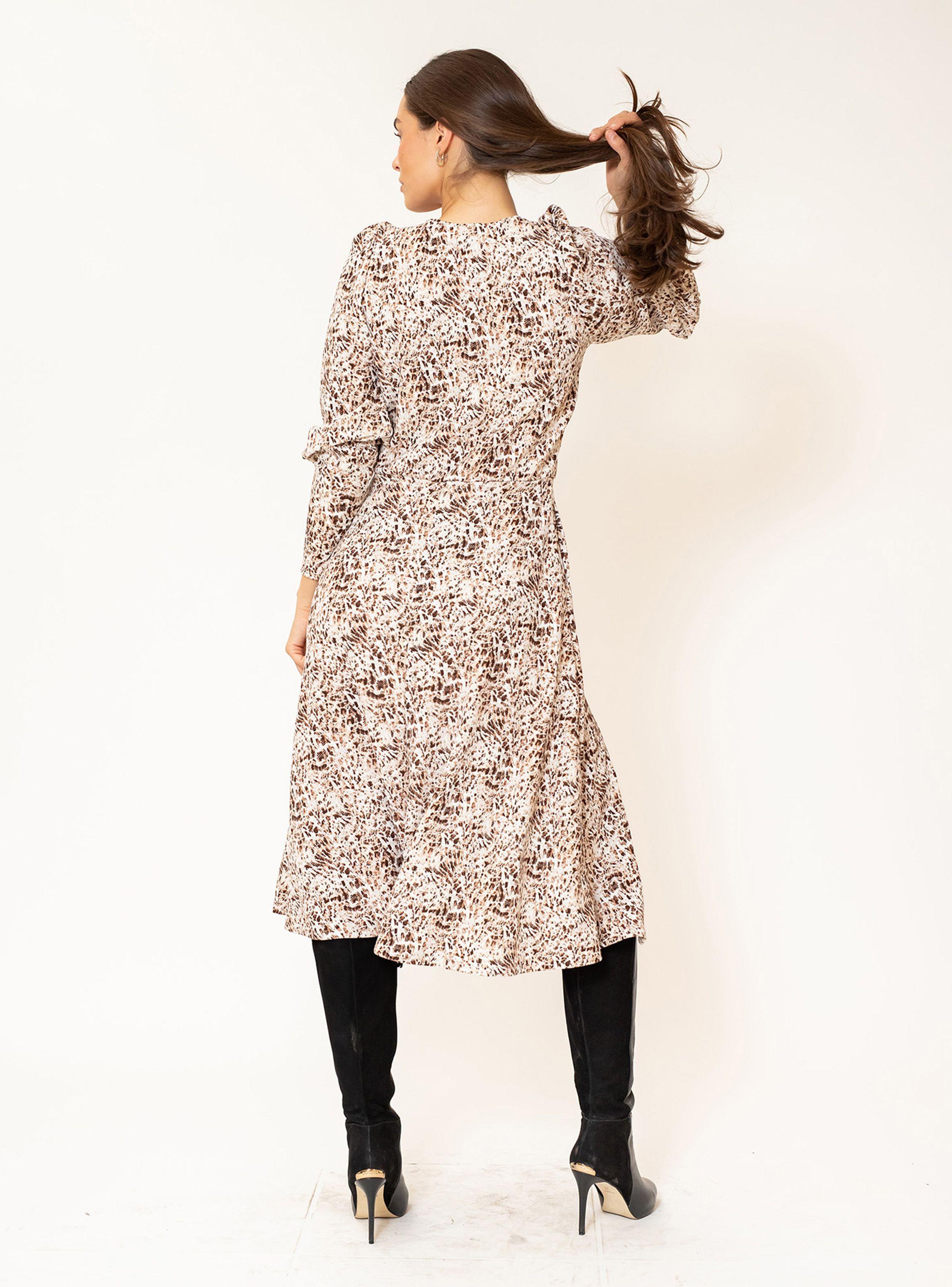Vestido Mara Beige Manchitas Natalia Seguel-3
