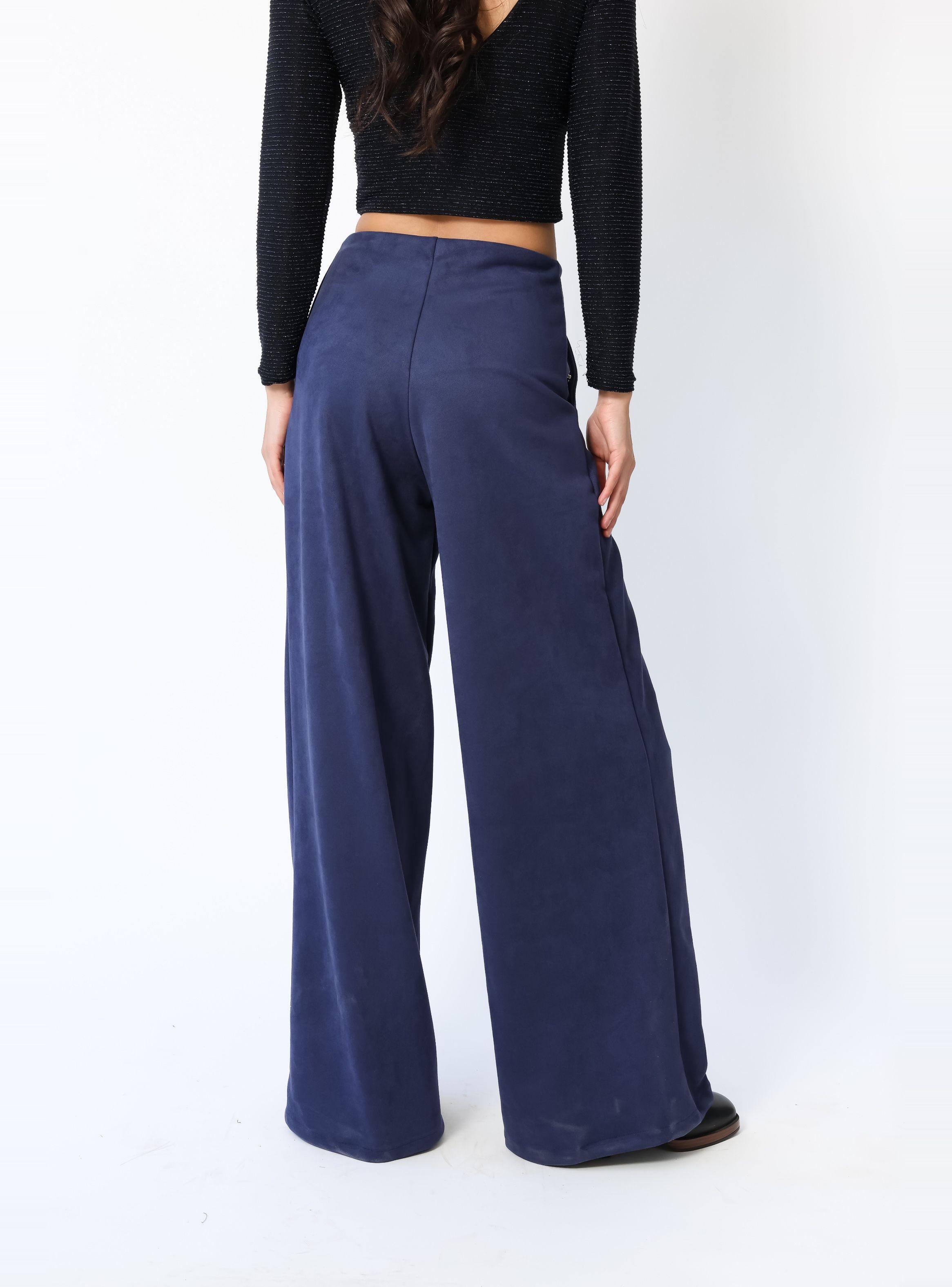 Palazzo Clare Gamuza Bolsillos Azul Francia - Diseño Chileno | Natalia Seguel-4