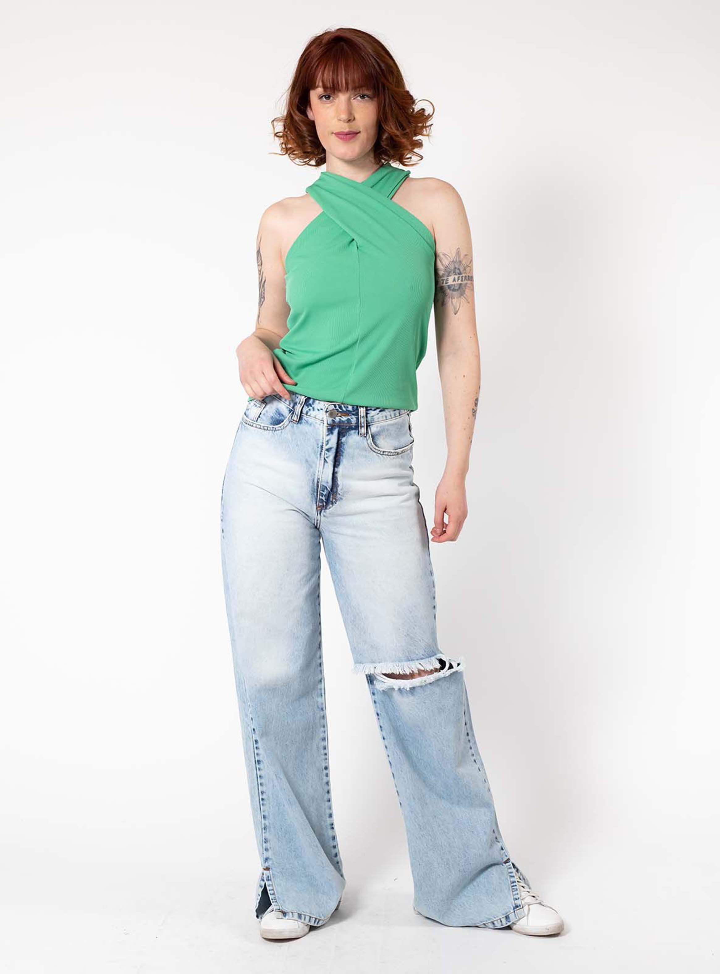 Polera Giulia Verde Natalia Seguel-2