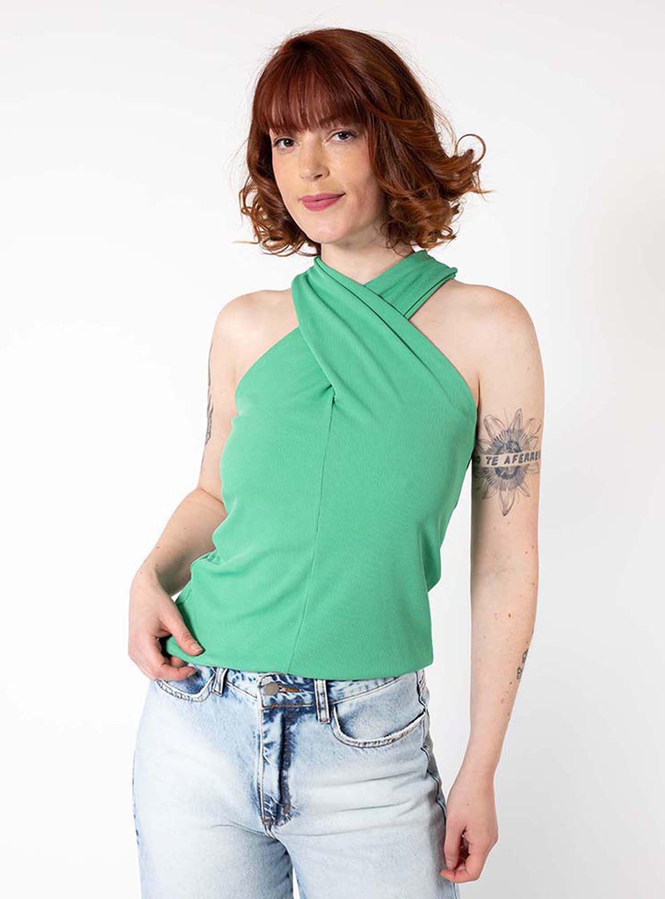 Polera Giulia Verde Natalia Seguel-4