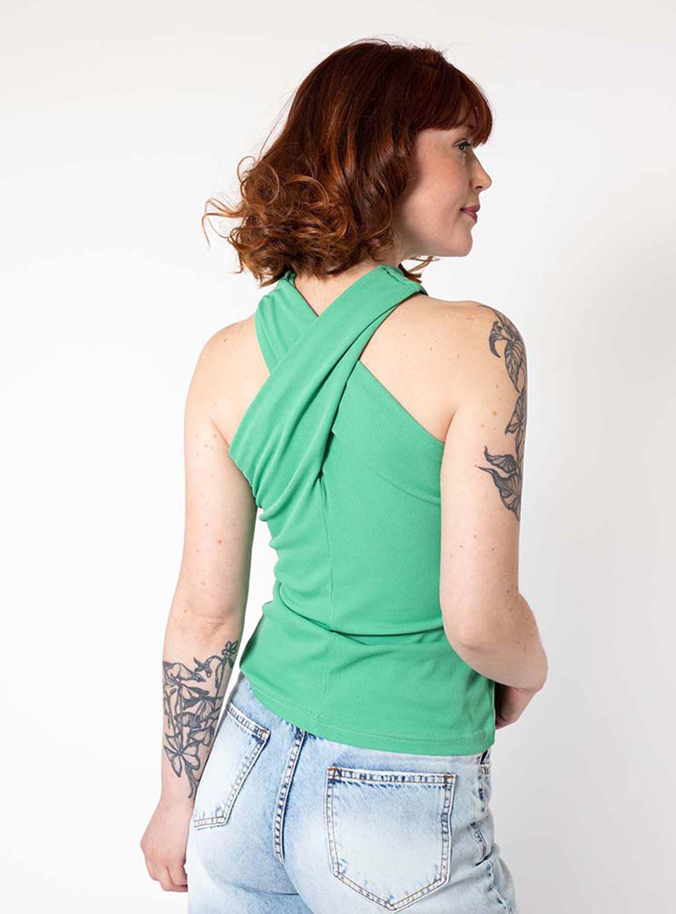 Polera Giulia Verde Natalia Seguel-6