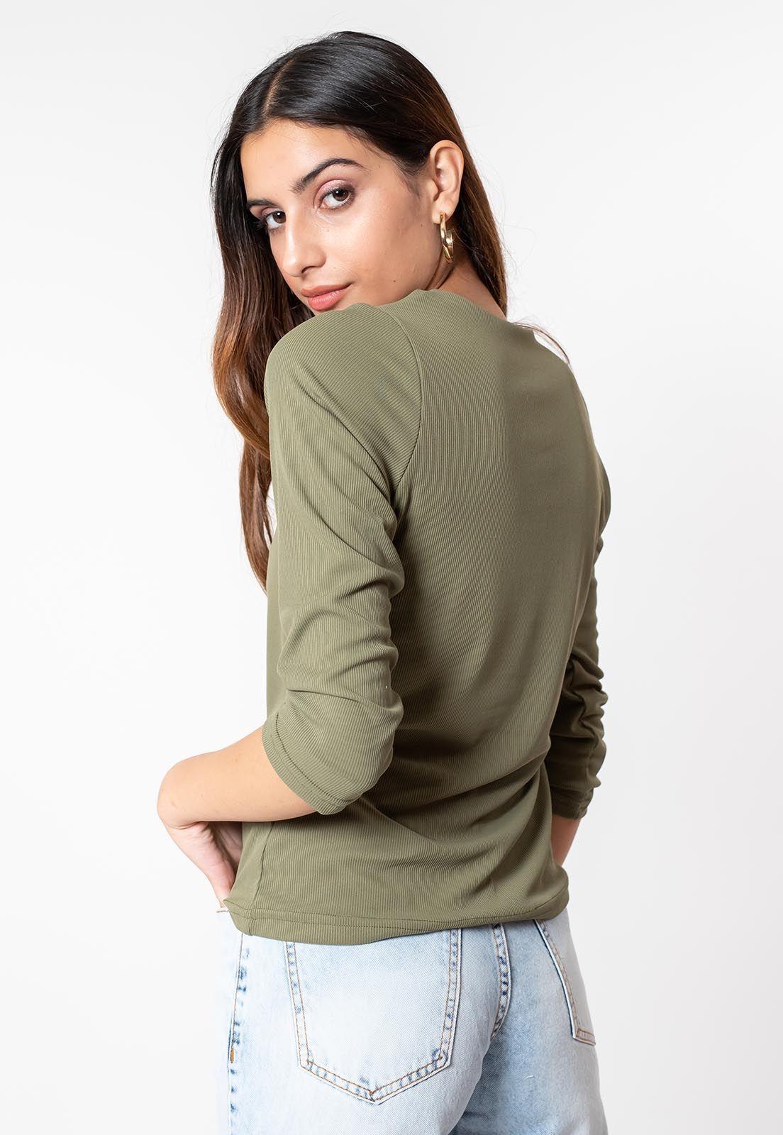 Polera Fatima Verde Musgo Natalia Seguel-1