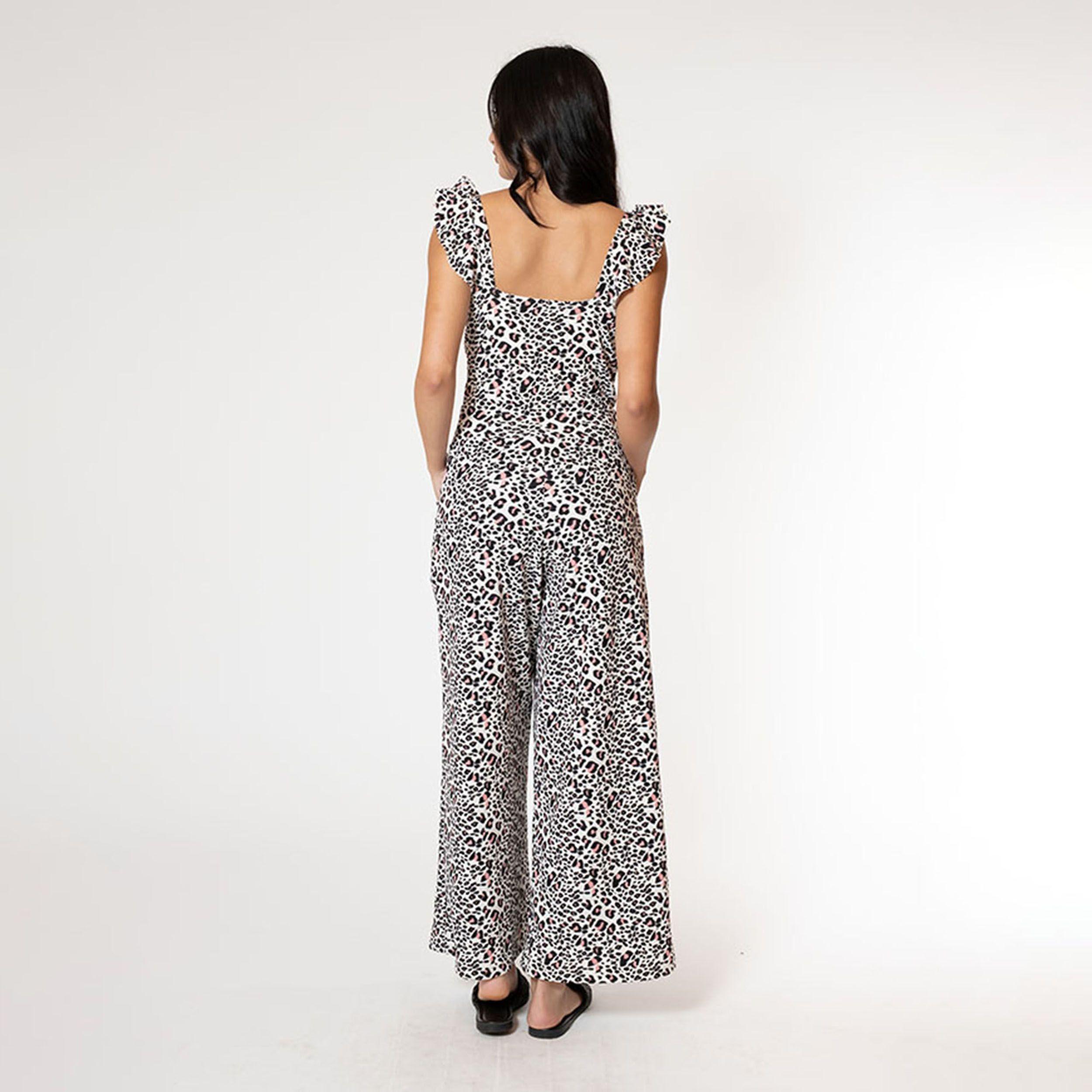 Enterito Mercedes Animal Print Rosa Natalia Seguel-3