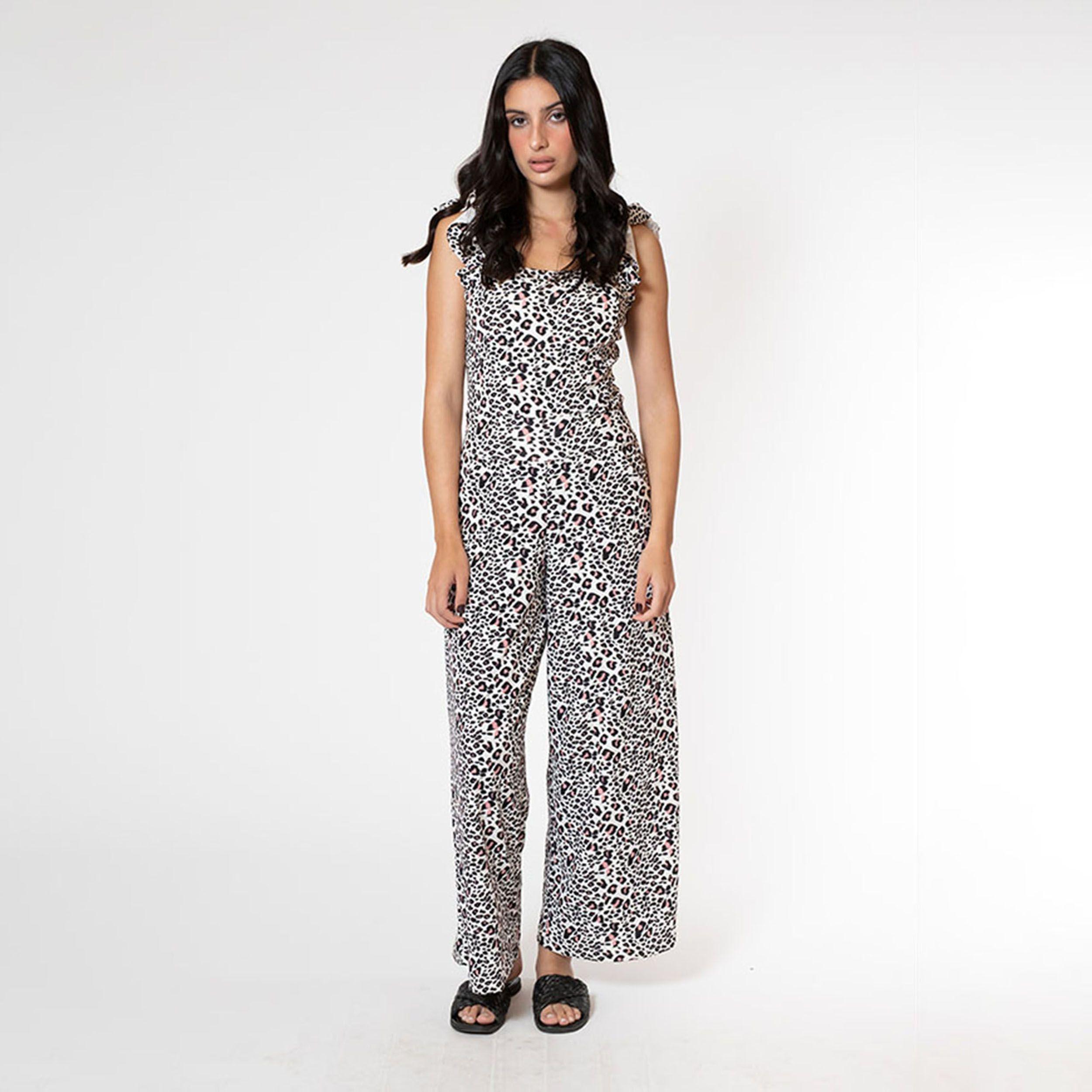 Enterito Mercedes Animal Print Rosa Natalia Seguel-4