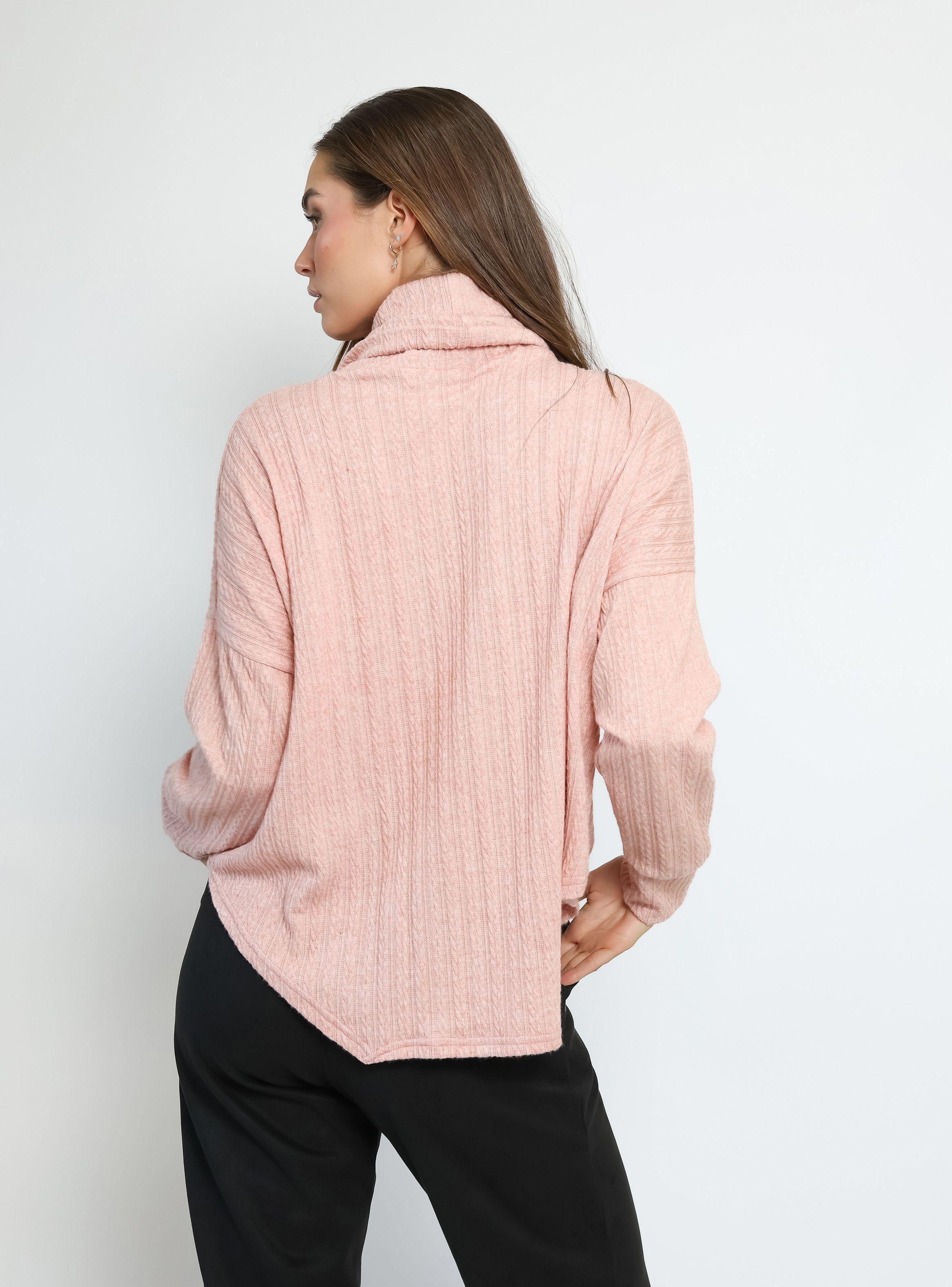 Sweater Trapecio Rosa Natalia Seguel-5