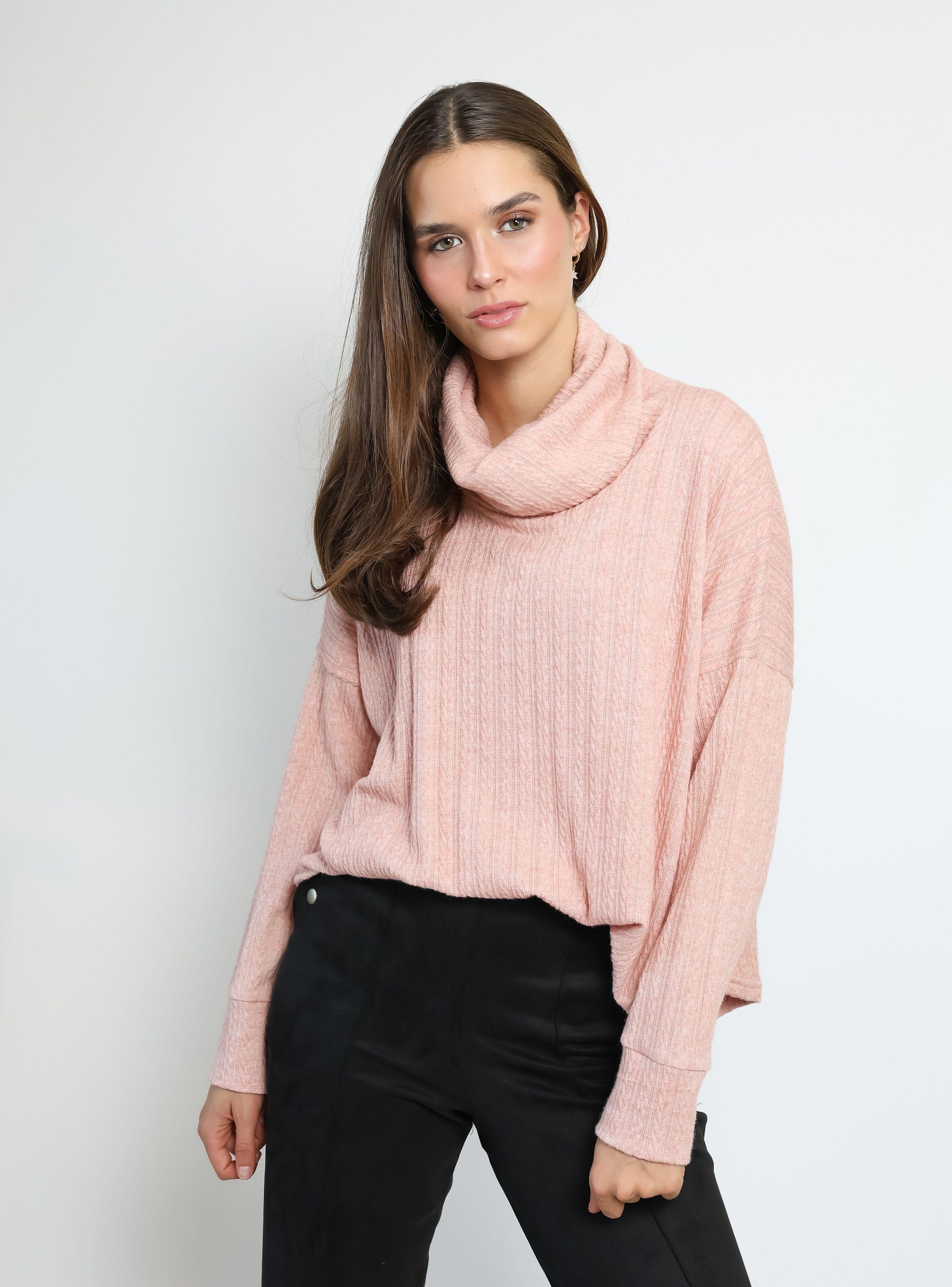 Sweater Trapecio Rosa Natalia Seguel-6