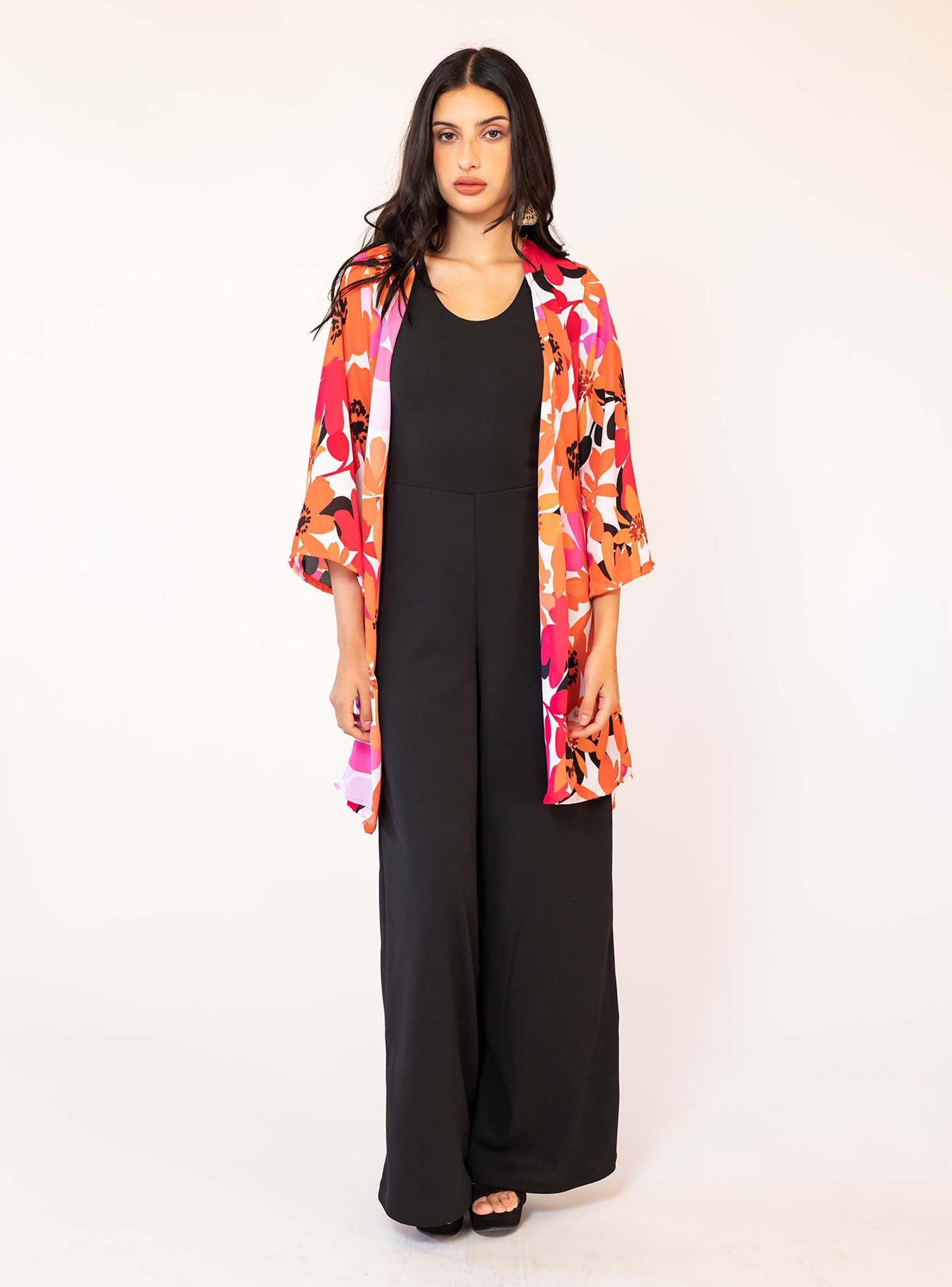 Kimono Naranjo Flores Natalia Seguel-4