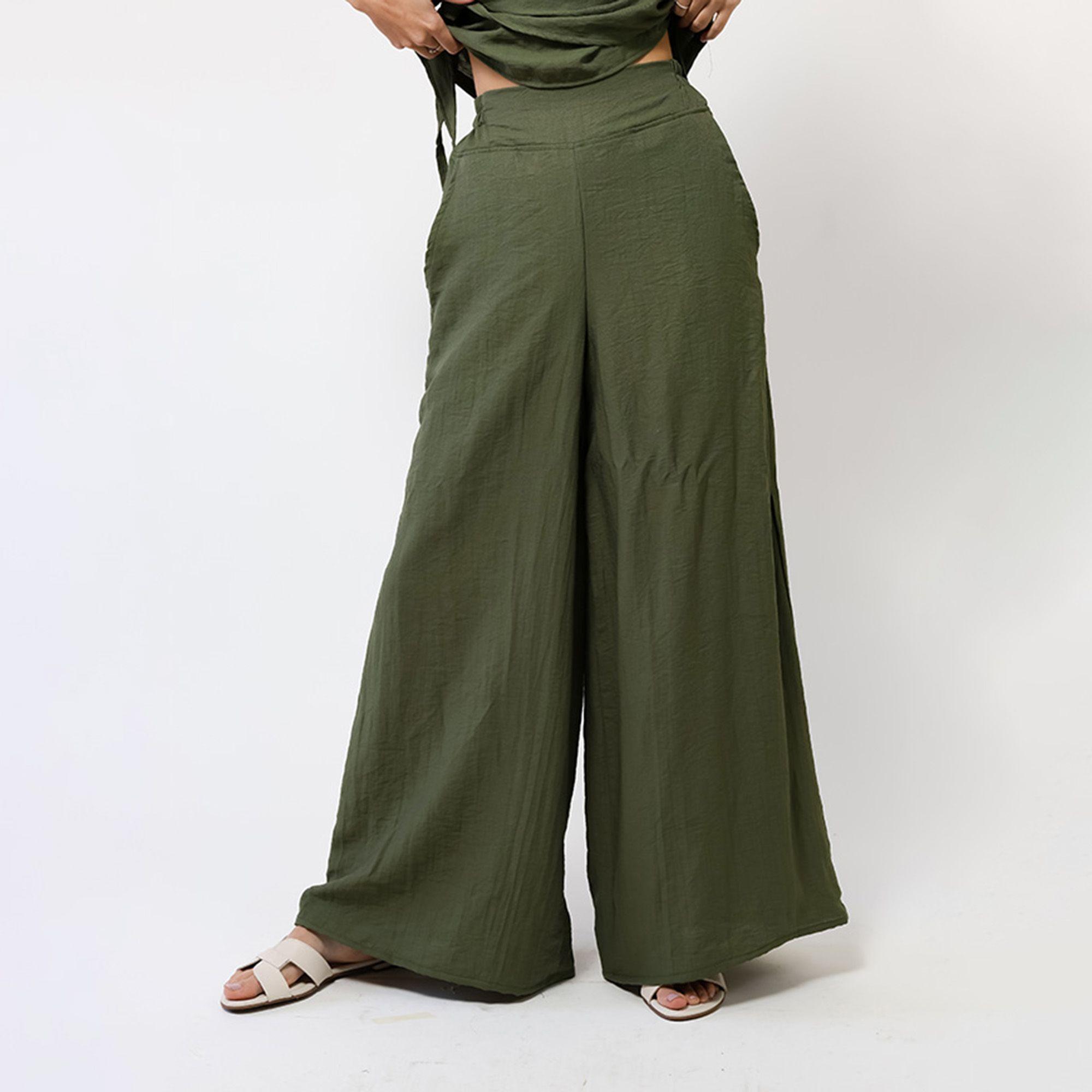 Palazzo Verde Musgo Lino | Natalia Seguel-2