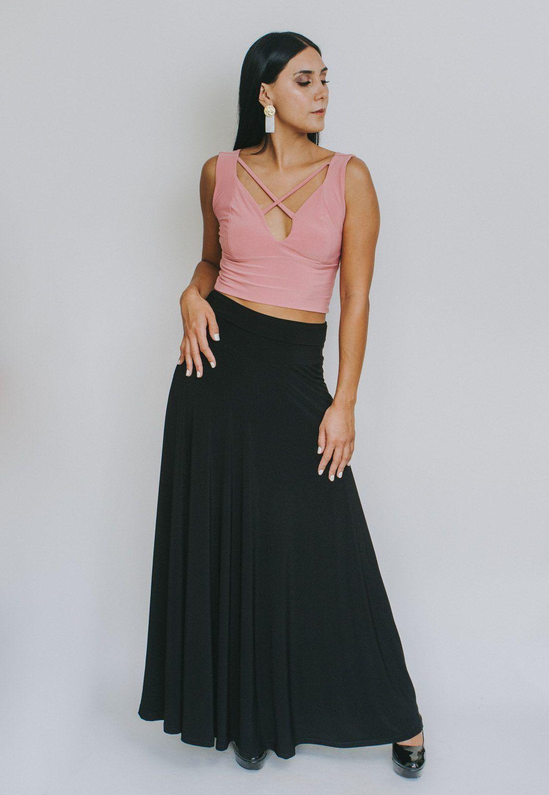 Falda Martina Negro-2