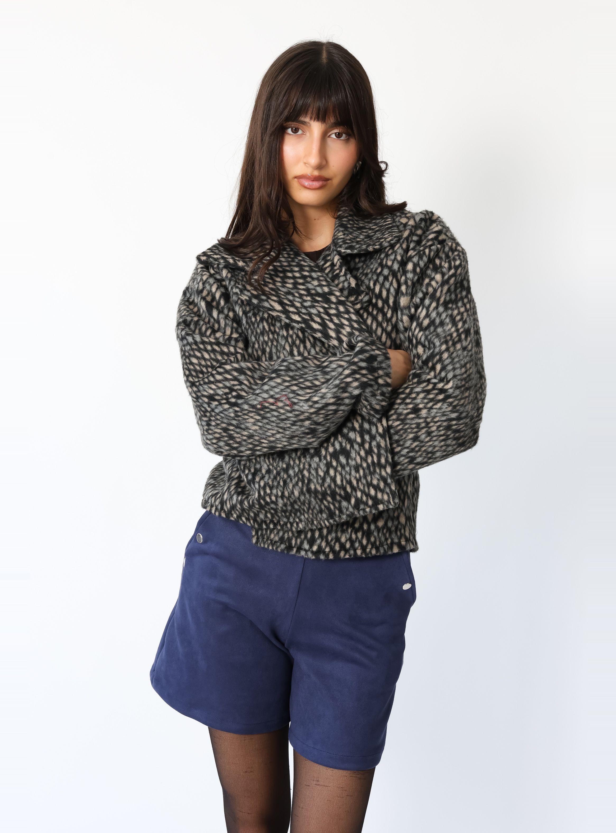 Chaqueta Leticia Print Pitón Gris -1