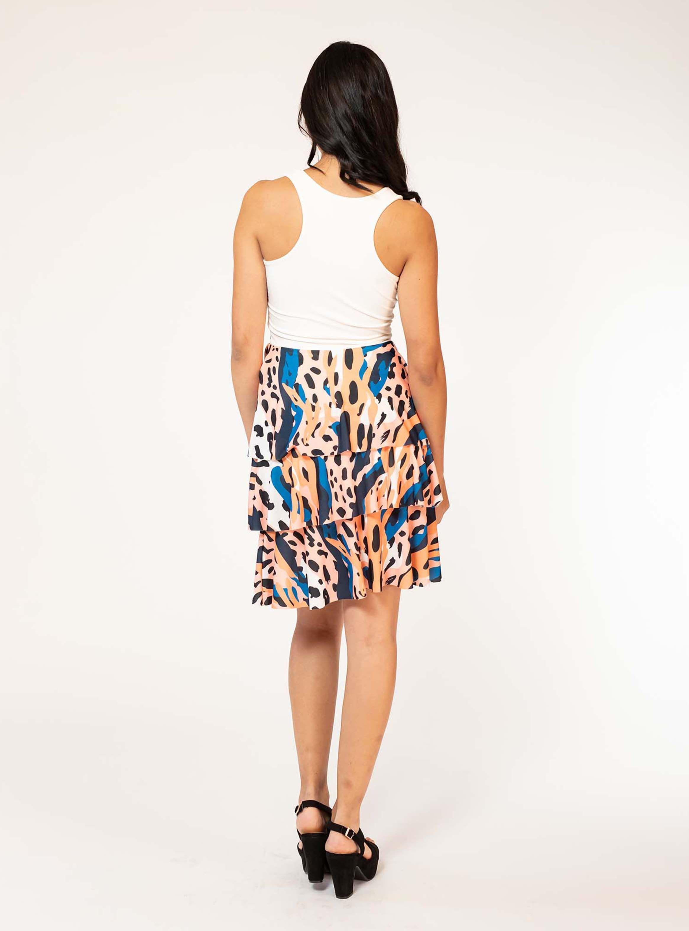 Vestido Corto Capitas Animal Print Colores Natalia Seguel-2