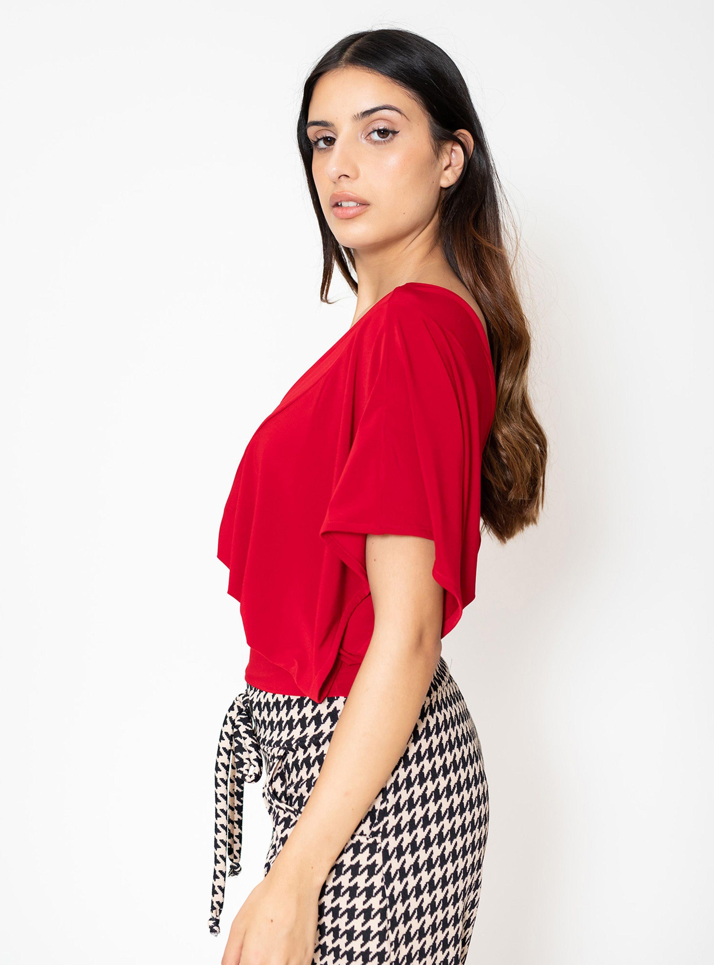 Polera Megan Rojo Natalia Seguel-2